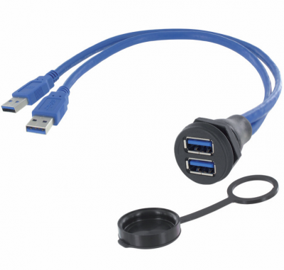 M22 Double Connetor USB-A 3.0 + Kabel
